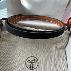 Hermes Focus belt buckle & Reversible leather strap 13 mm